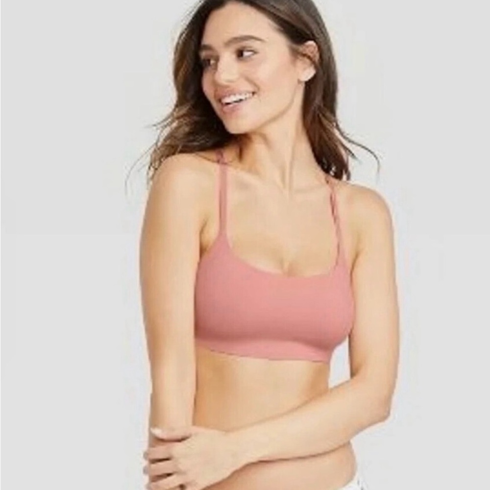 Women's Pink Bralette Auden Smooth Unlined Seamless